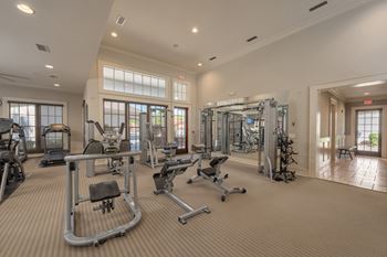 Expansive fitness center